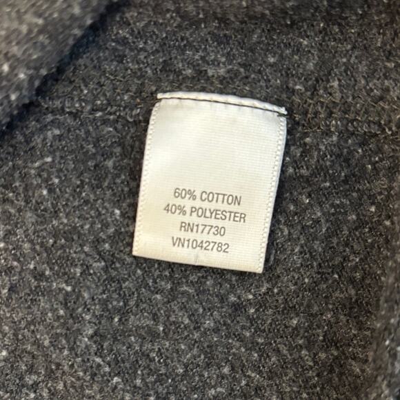 Converse One Star Women's Charcoal Grey Two Button Pullover Sweater Size XL - Picture 9 of 9